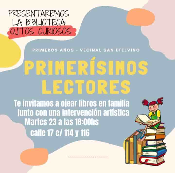 Gral. Pico: La Junta Vecinal San Etelvino te invita a la presentación de la biblioteca Ojitos Curiosos