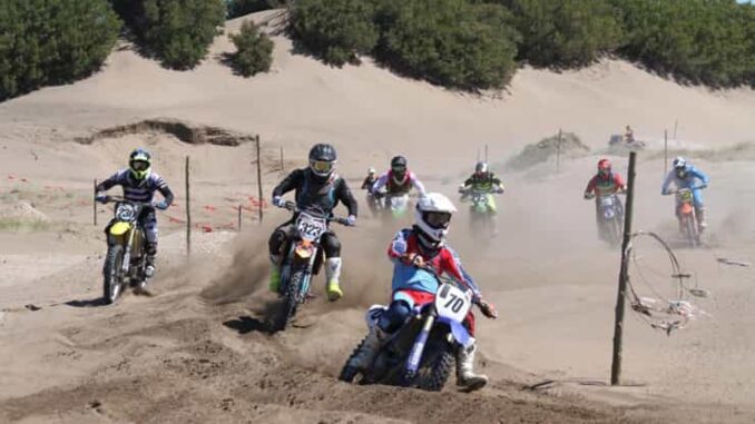 El Alvearenses Rodrigo Fernández en el Enduro del Atlántico