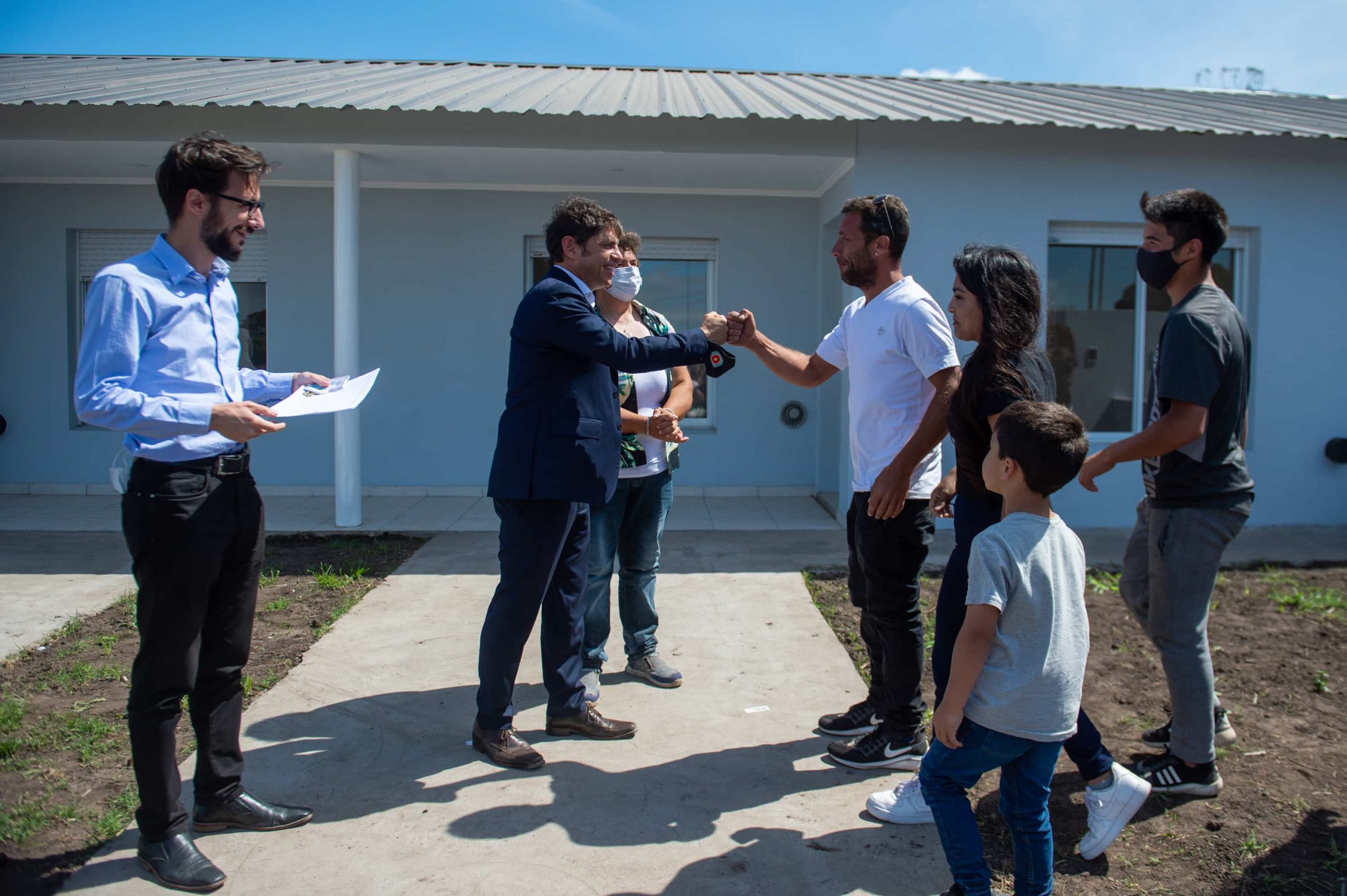 Kicillof encabezó el acto de entrega de viviendas