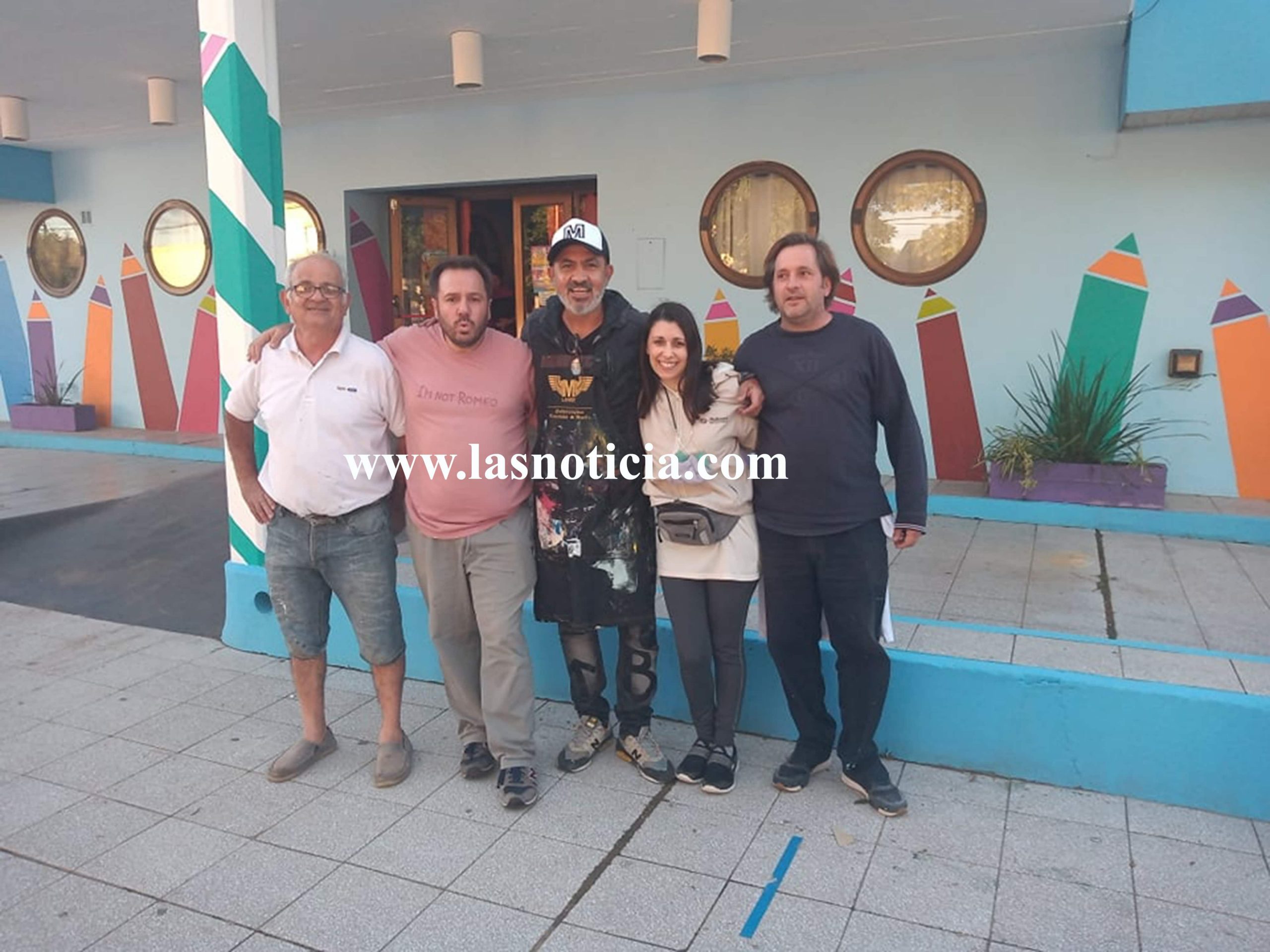 Mario Lange Visito el Jardín Nº 901 de la ciudad de América