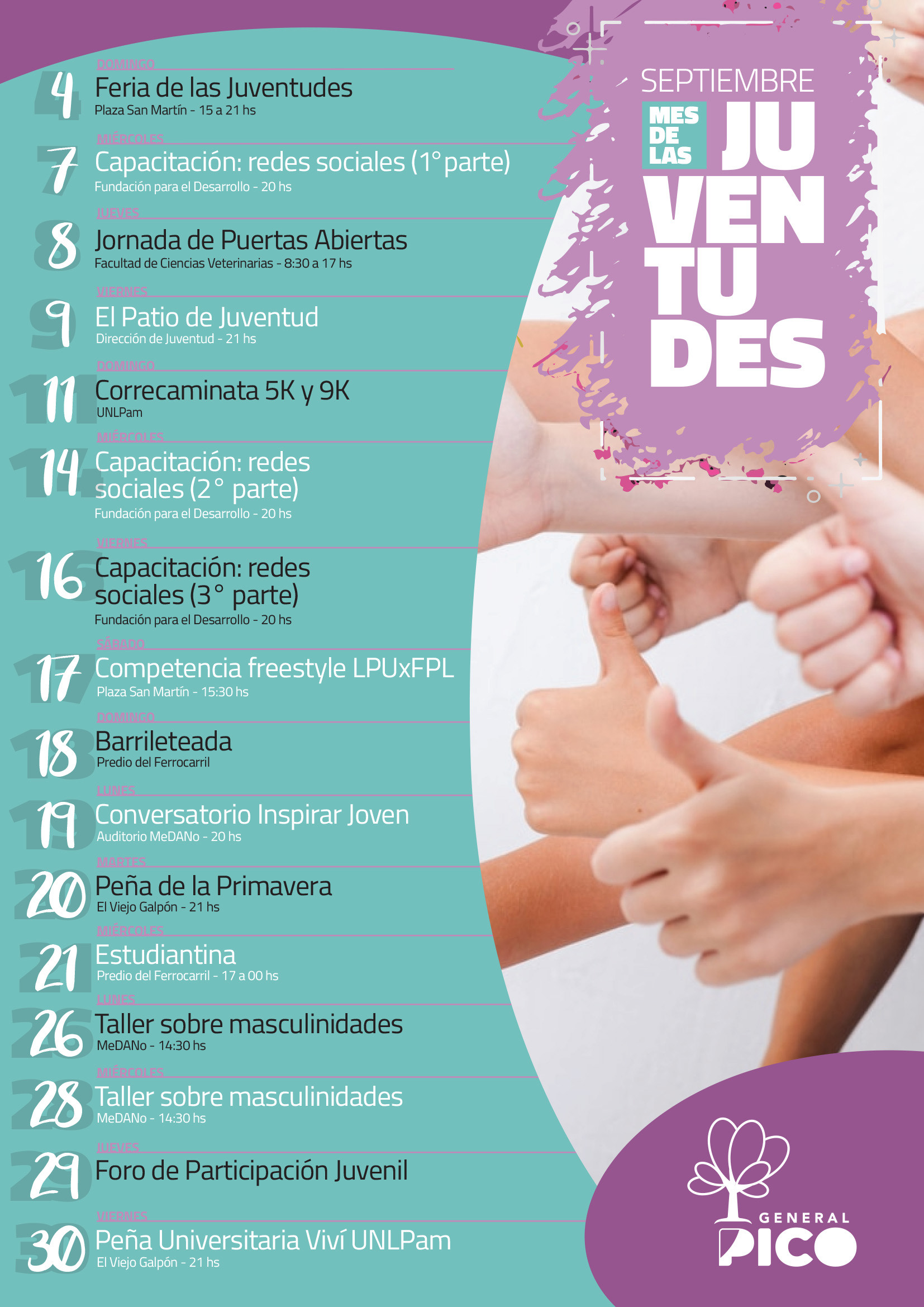 LA MUNICIPALIDAD PRESENTÓ LA AGENDA DEL MES DE LAS JUVENTUDES