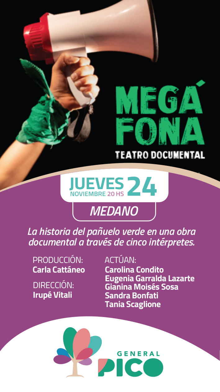 LA OBRA DE TEATRO “MEGÁFONA” SE PRESENTA EN MEDANO
