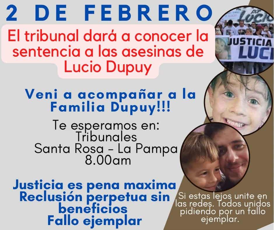 Un grupo de vecinos invocan a través de las redes sociales acompañar a la familia Dupuy este 2 de febrero