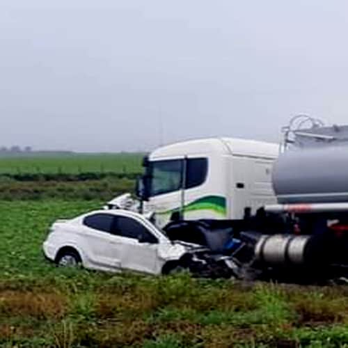 Urgente: Un fallecido en terrible accidente sobre ruta Nacional 33 y la 70