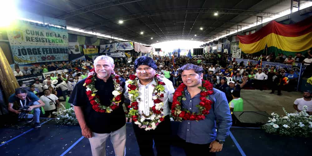 Kicillof participó del acto por el Día del Estado Plurinacional en Bolivia