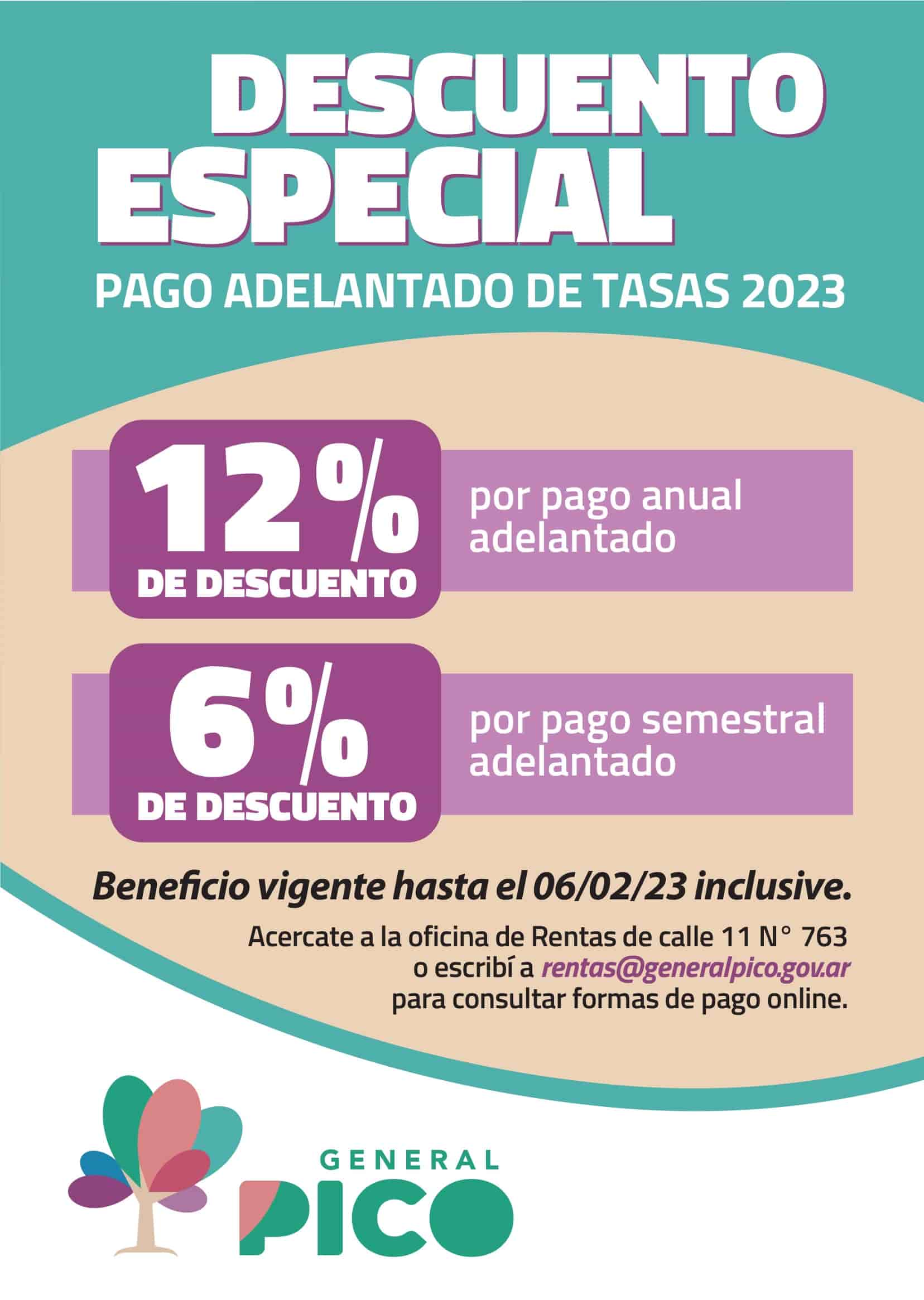 EL MUNICIPIO OFRECE UNA BONIFICACIÓN ESPECIAL POR EL PAGO ADELANTADO DE TASAS MUNICIPALES
