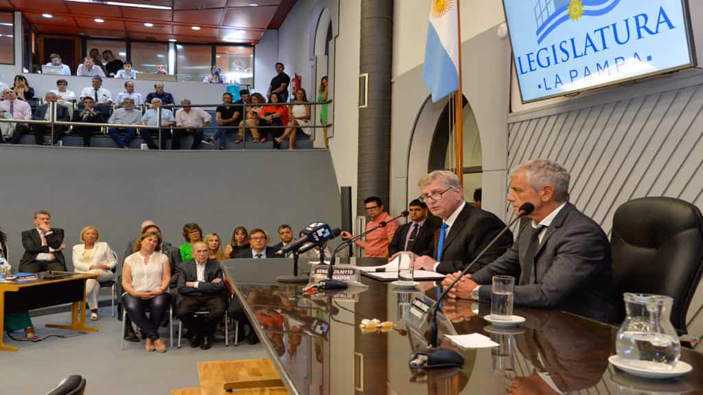 El gobernador Ziliotto inauguró el periodo de sesiones ordinarias de Diputados