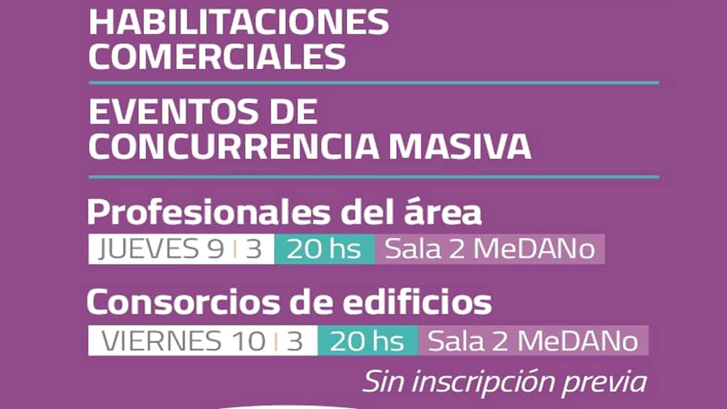 SEGURIDAD E HIGIENE: LA MUNICIPALIDAD BRINDARÁ CHARLAS DESTINADAS A CONSORCIOS Y PROFESIONALES DEL ÁREA