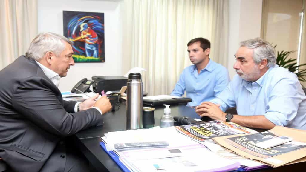 El ministro de transporte se reunió con el mandatario Miguel Angel Fernandez Y el diputado Valentin Miranda