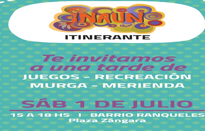 INAUN ITINERANTE LLEGA A BARRIO RANQUELES PARA TODA LA FAMILIA