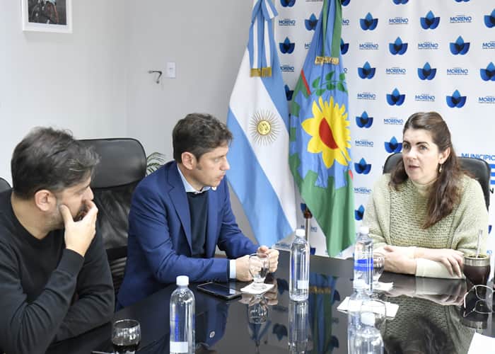 Kicillof se reunió con la intendenta Mariel Fernández