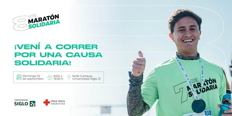 Universidad Siglo 21 y Cruz Roja Argentina se unen en la 8° Maratón Solidaria
