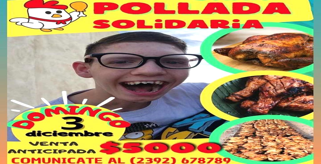 Pollada Solidaria: “TODOS POR THIAGO”