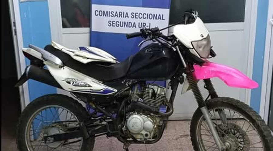 «Un Joven termino detenido por comprar y circular en una moto robada”