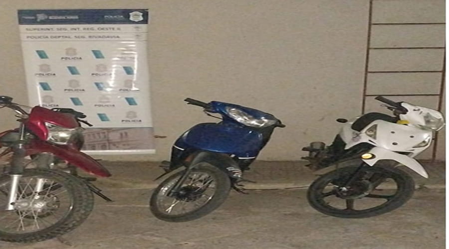 Operativo en Rivadavia: Secuestran tres motocicletas por graves infracciones a la Ley de Tránsito