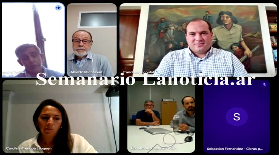 Leandro «Peti» Toribio y Francisco Recoulat participaron de la reunión técnica del Comité de Cuenca del Río Salado